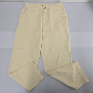 Marine‎ Layer Allison Pant Creme Ivory Cotton Spandex Elastic Waist Medium